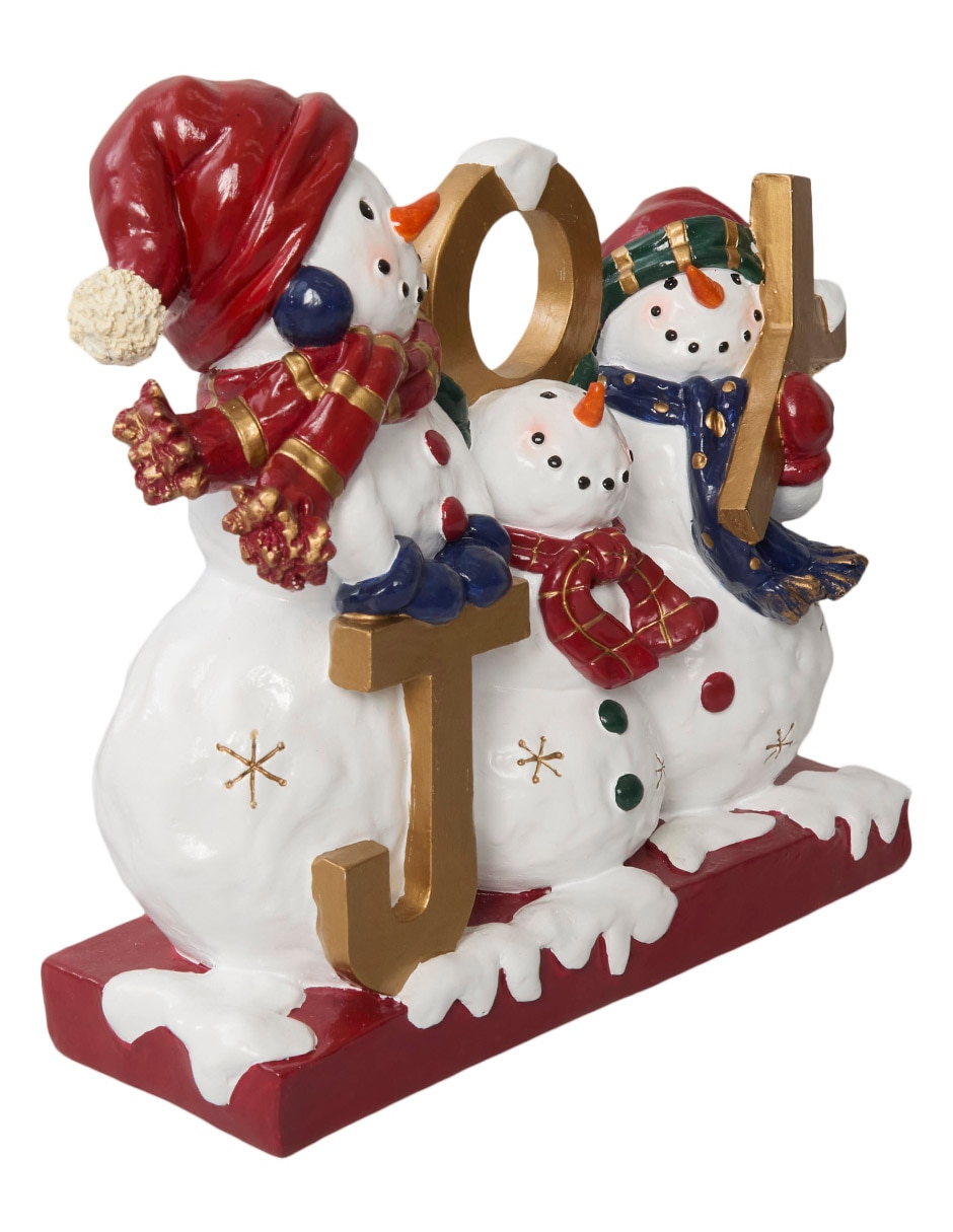 3 MUÑECOS NIEVE JOY DORADO 2