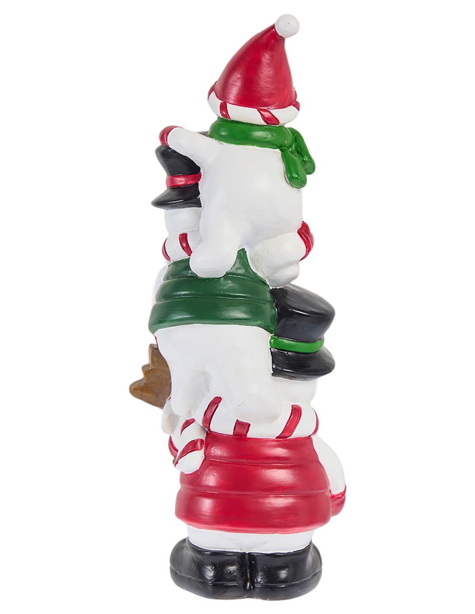 MUÑECOS DE NIEVE DECO APILADOS 31.75 CM