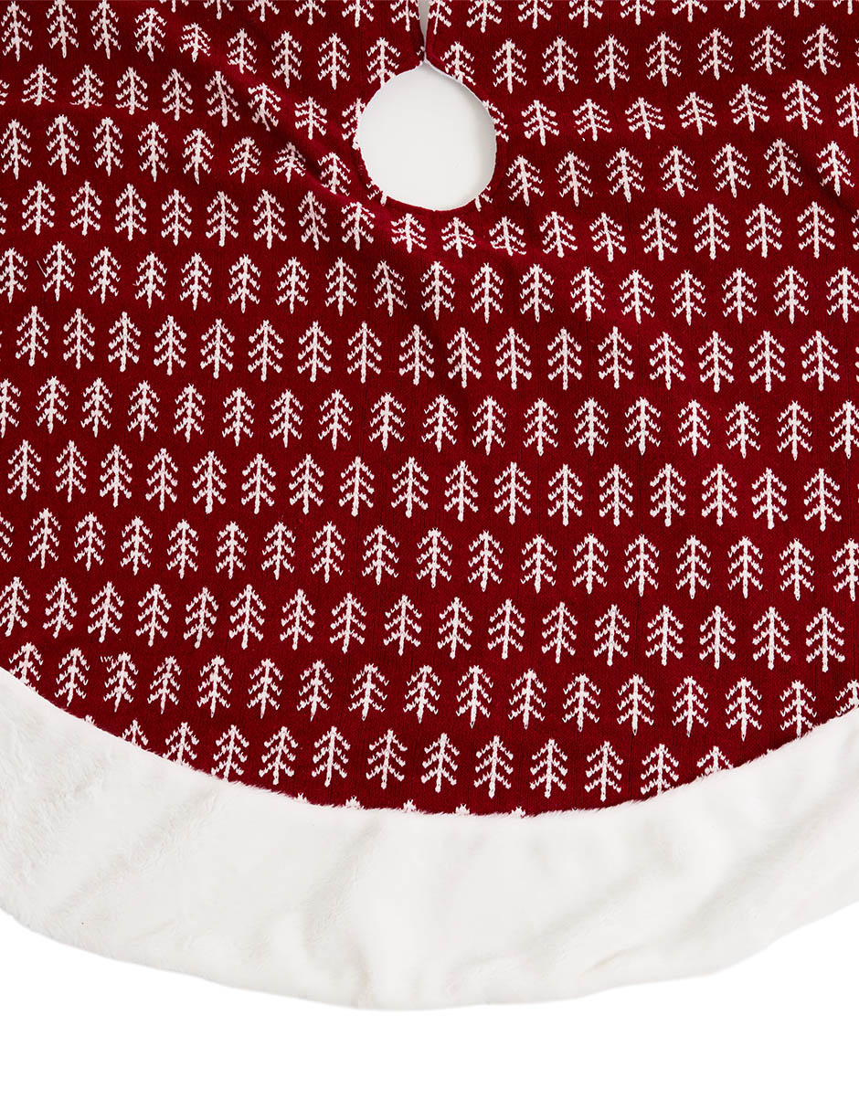 PIE DE ARBOL ROJO ESTAMPADO ARBOLES 1.21
