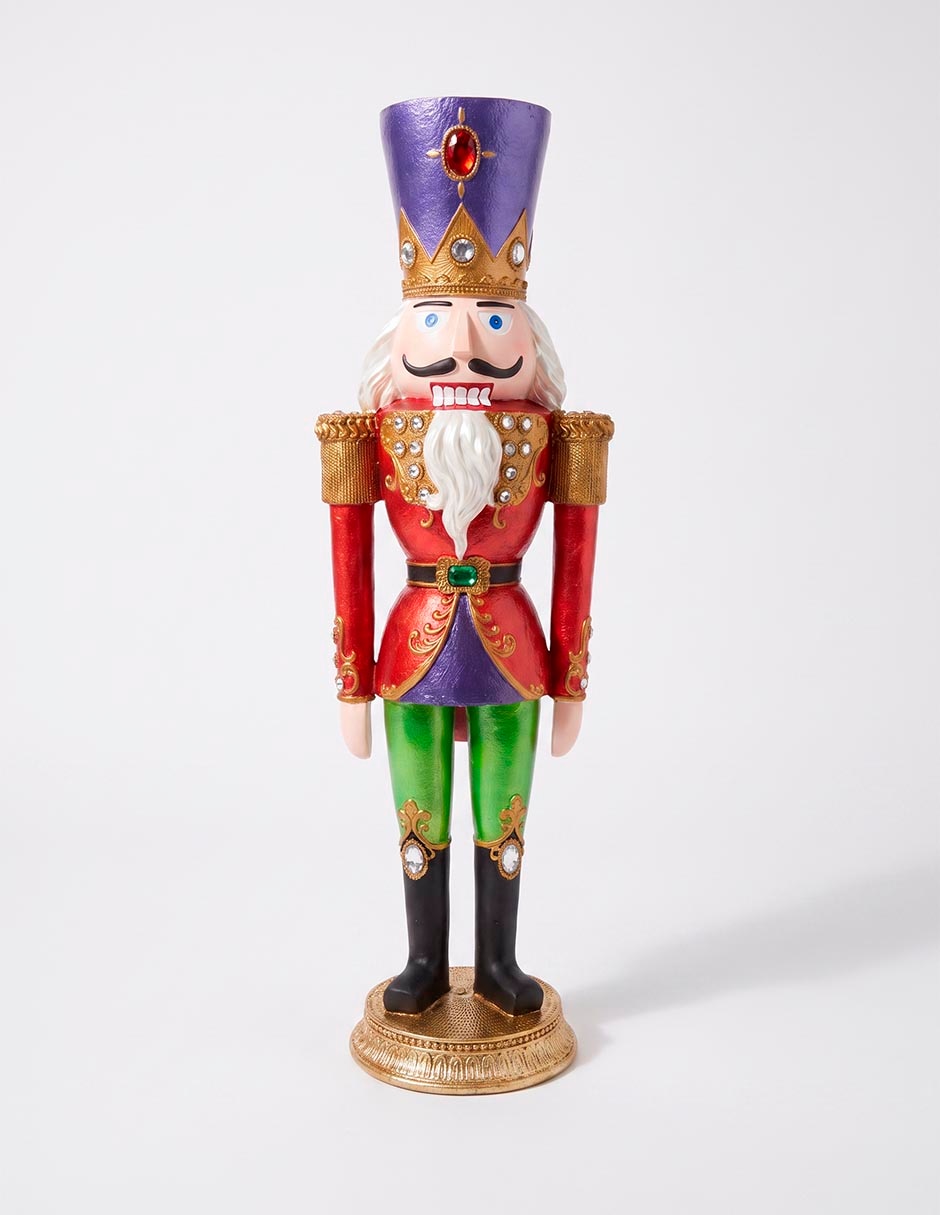 Figura decorativa navideña de cascanueces