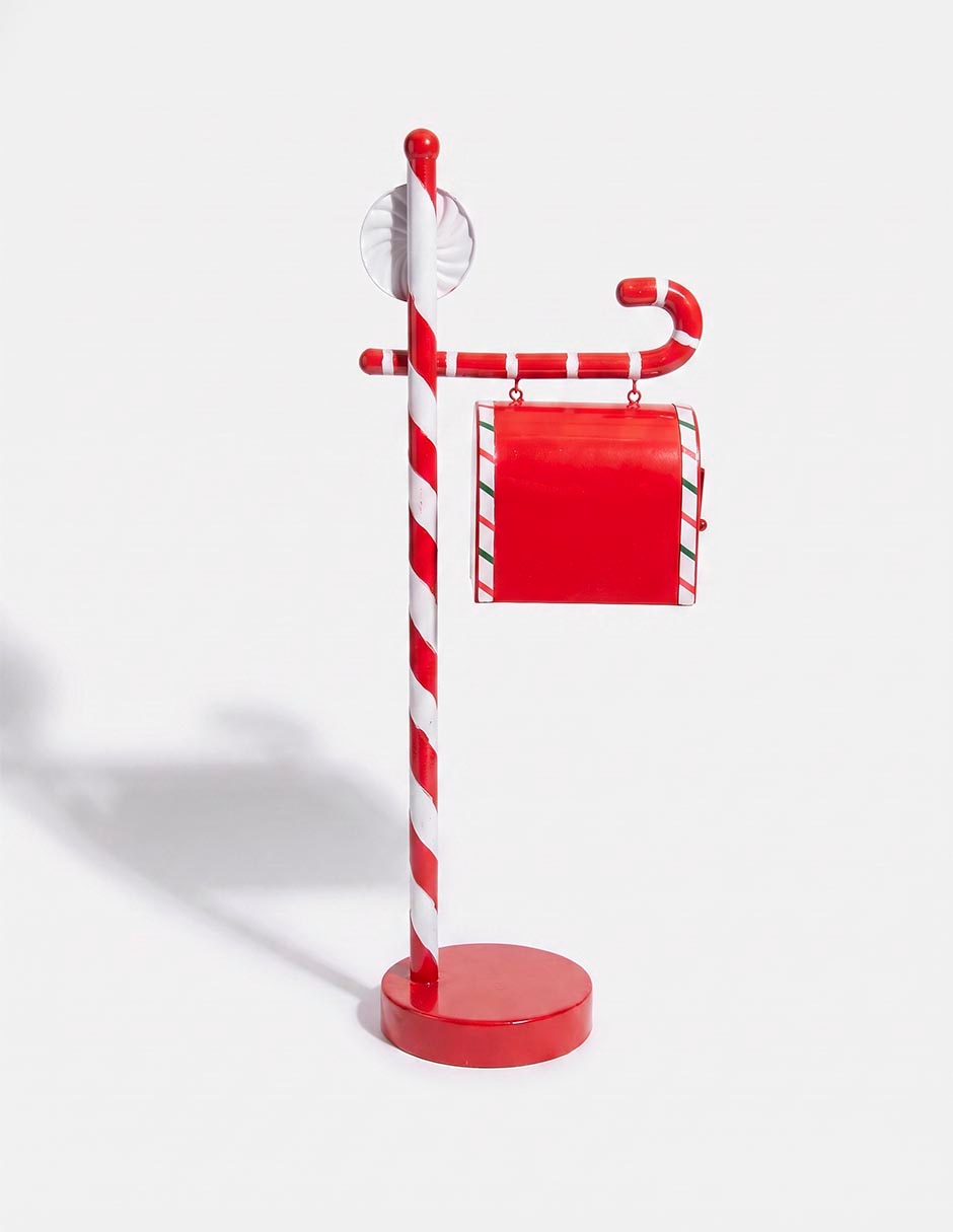 Figura decorativa de buzón de metal 3