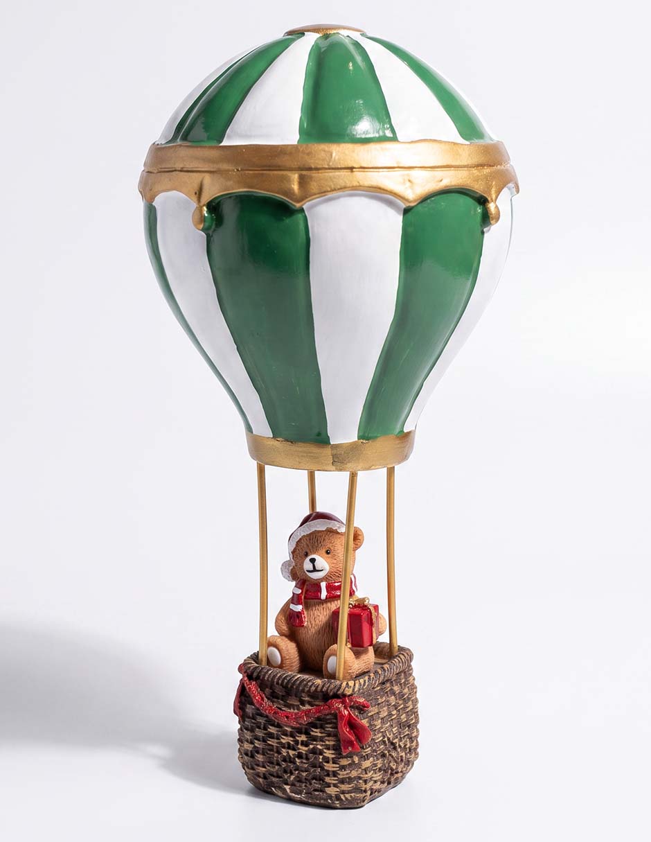 Figura decorativa navideña de globo aerostático
