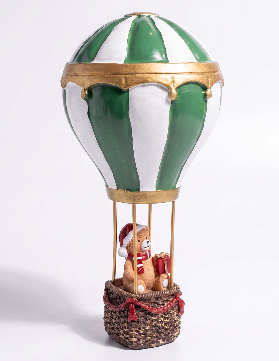 Figura decorativa navideña de globo aerostático 3