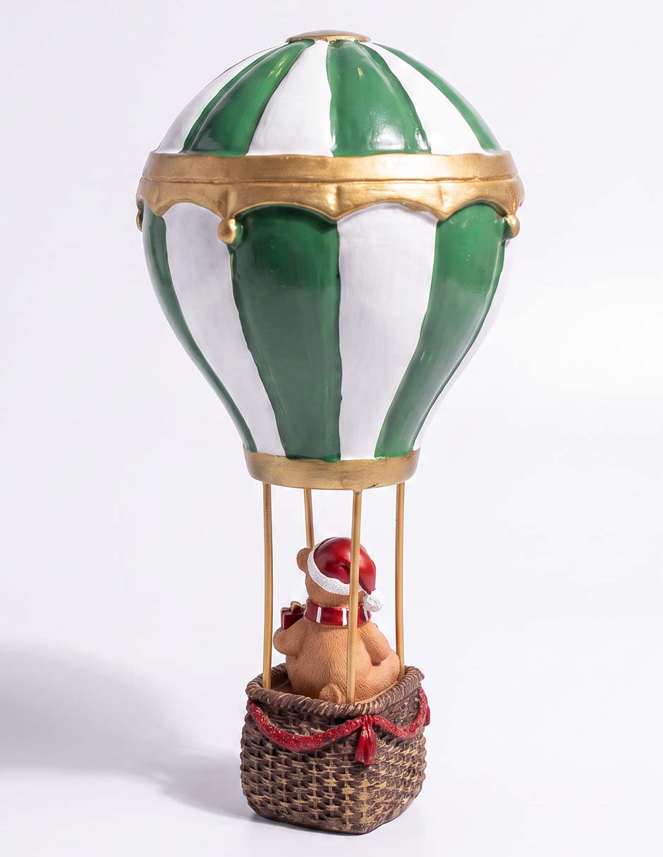Figura decorativa navideña de globo aerostático 4