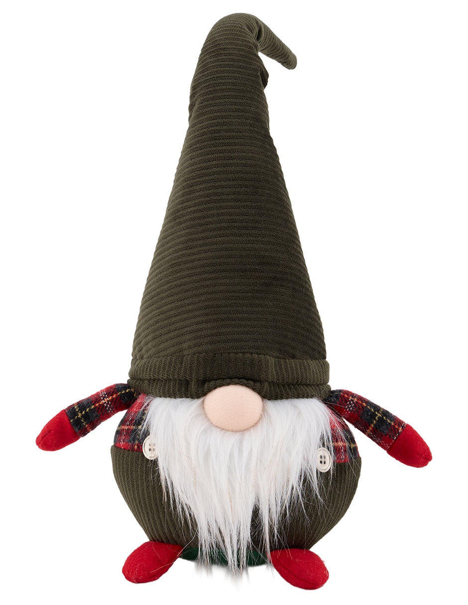 Figura decorativa navideña de gnomo
