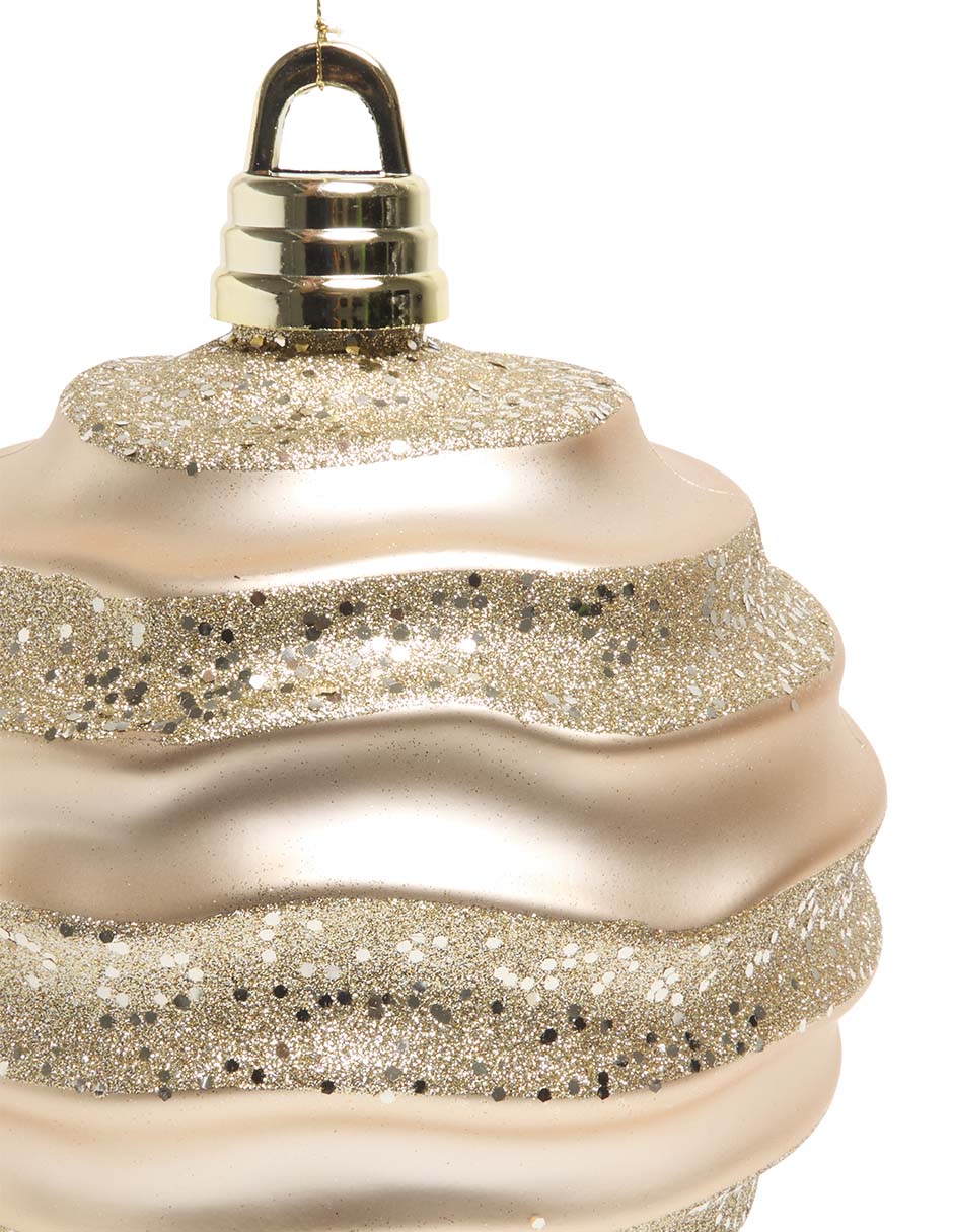 Esfera navideña metallic 3