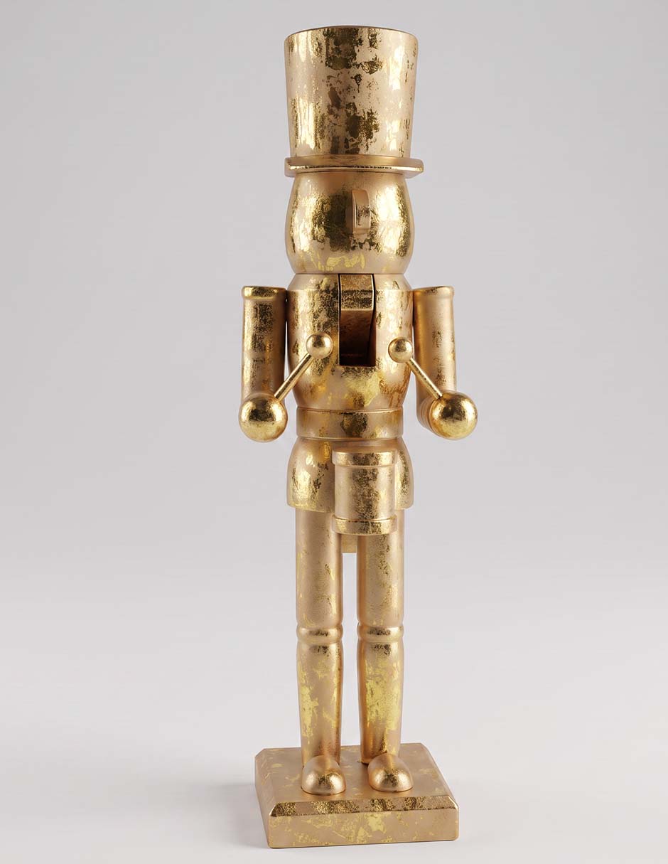 Figura decorativa navideña de cascanueces