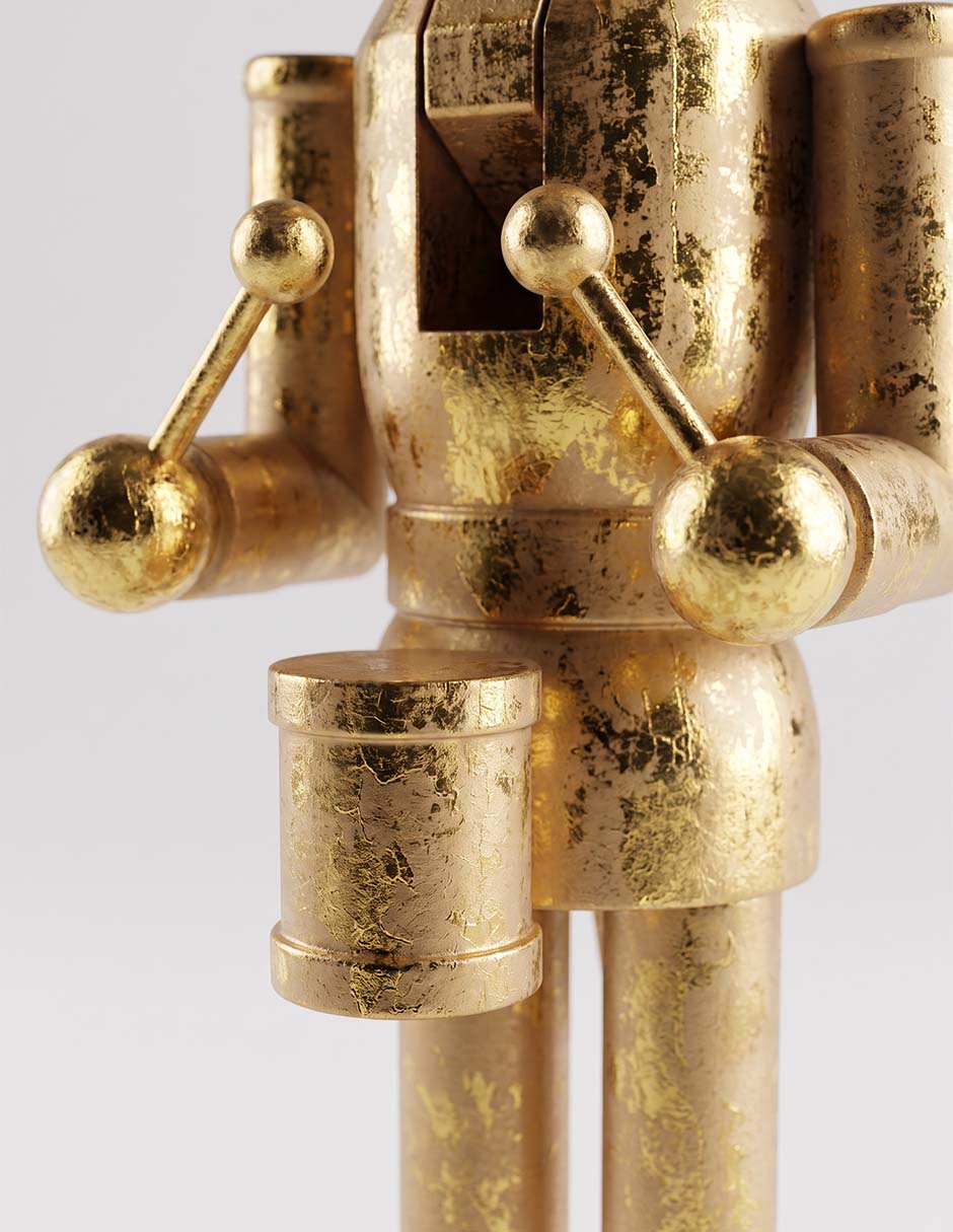 Figura decorativa navideña de cascanueces 4