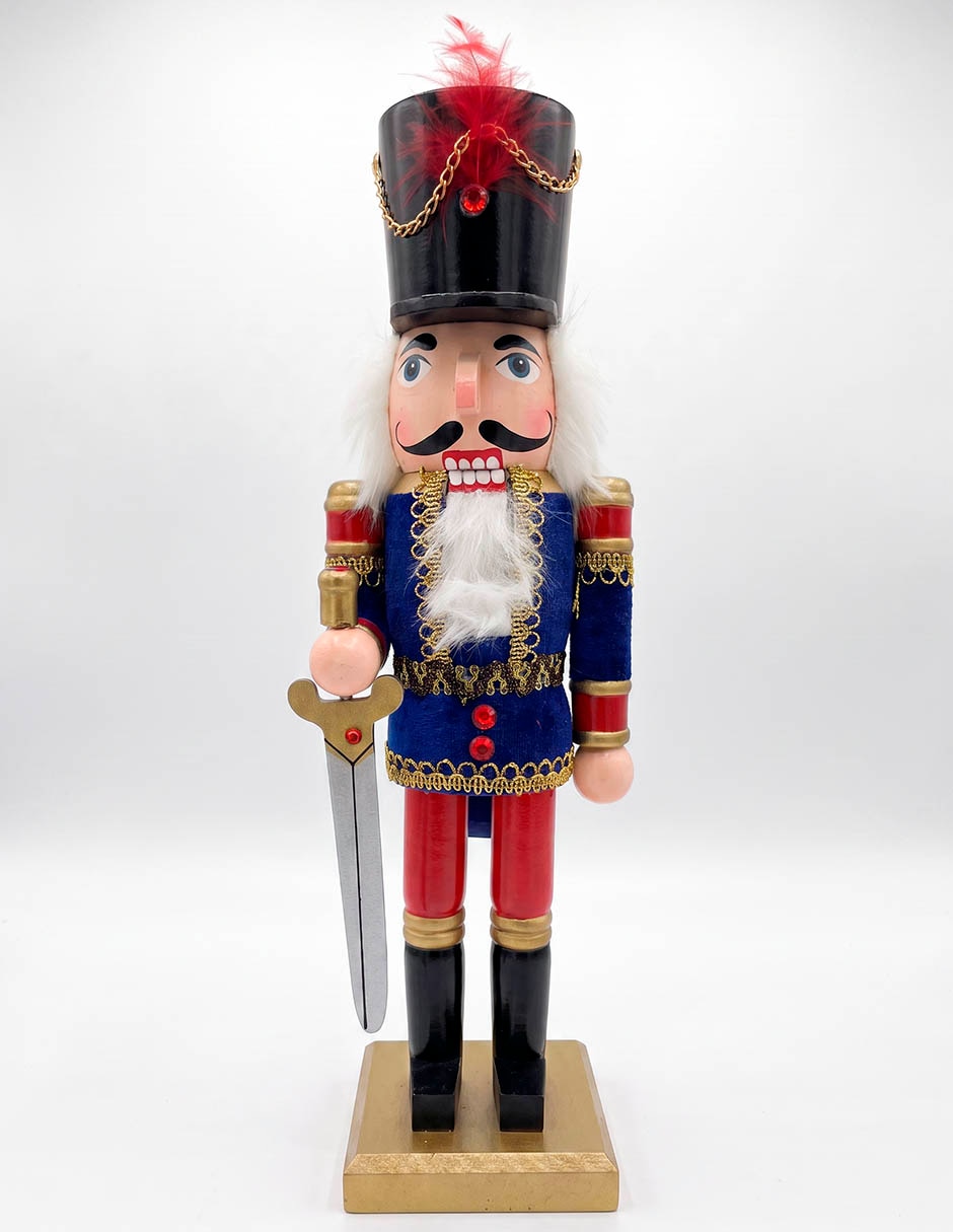 Figura decorativa navideña de cascanueces