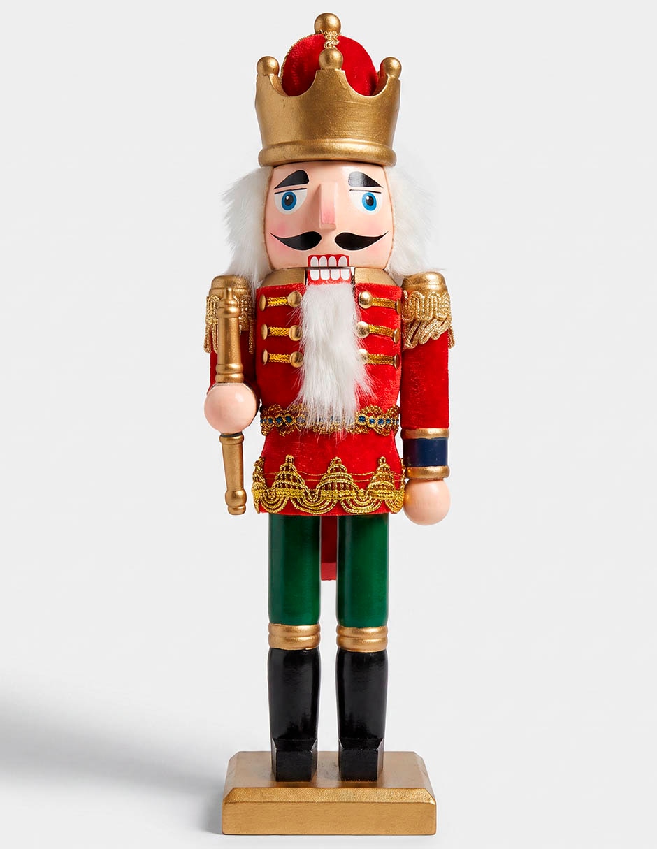 Figura decorativa navideña de cascanueces