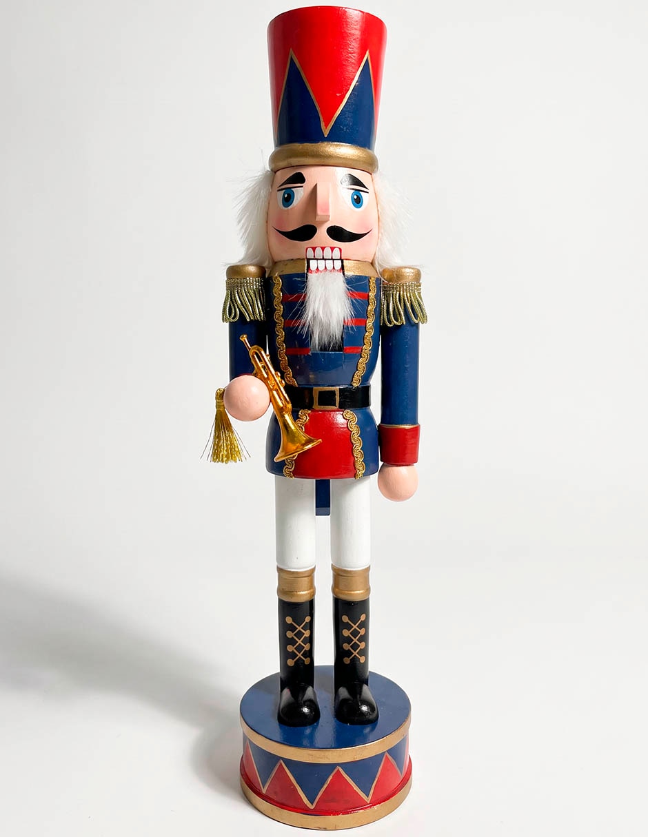 Figura decorativa navideña de cascanueces