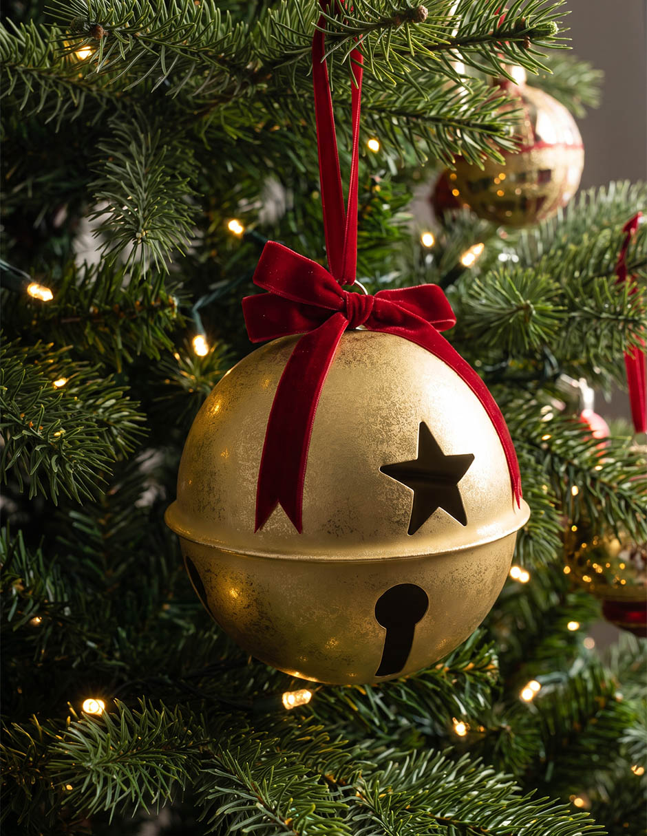 Ornamento Navidad cascabel 4