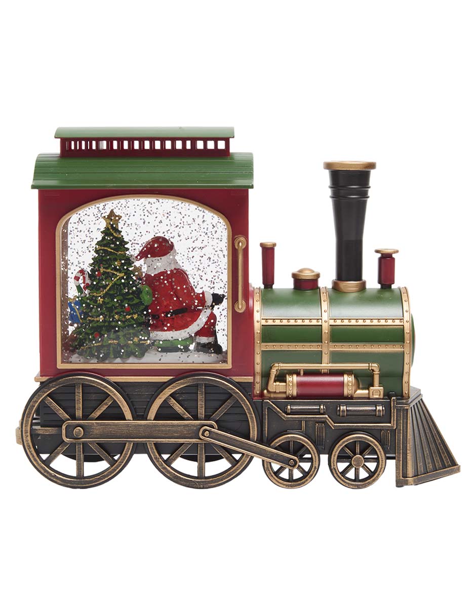 Bola de agua tren navideño 4