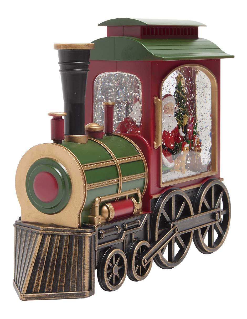 Bola de agua tren navideño 3