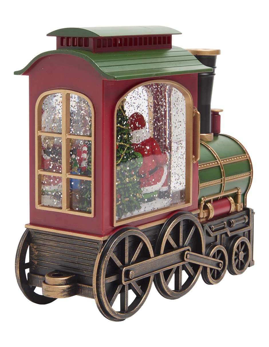 Bola de agua tren navideño 2