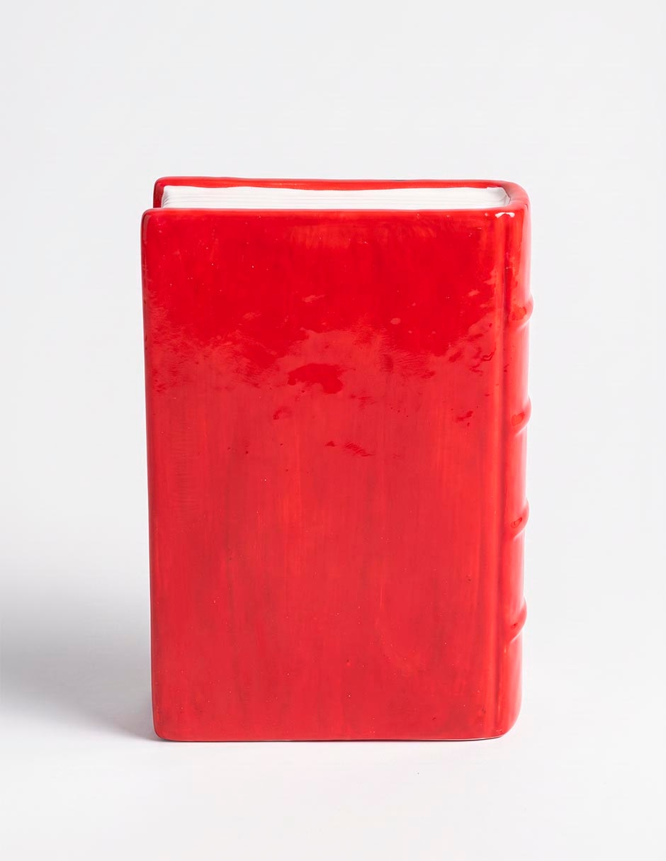 Figura decorativa navideña de libro de resina 3