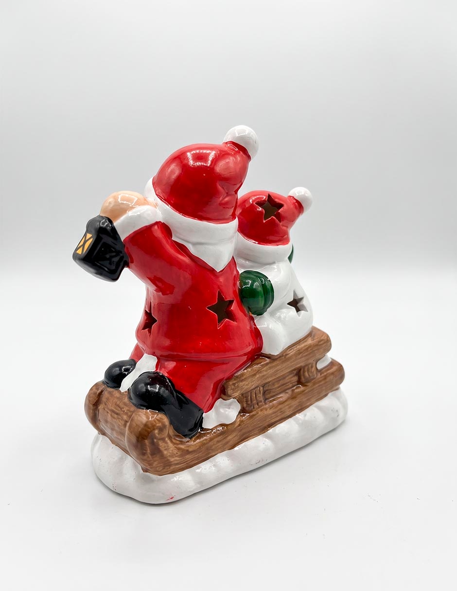 Figura decorativa navideña de santa claus de resina 3
