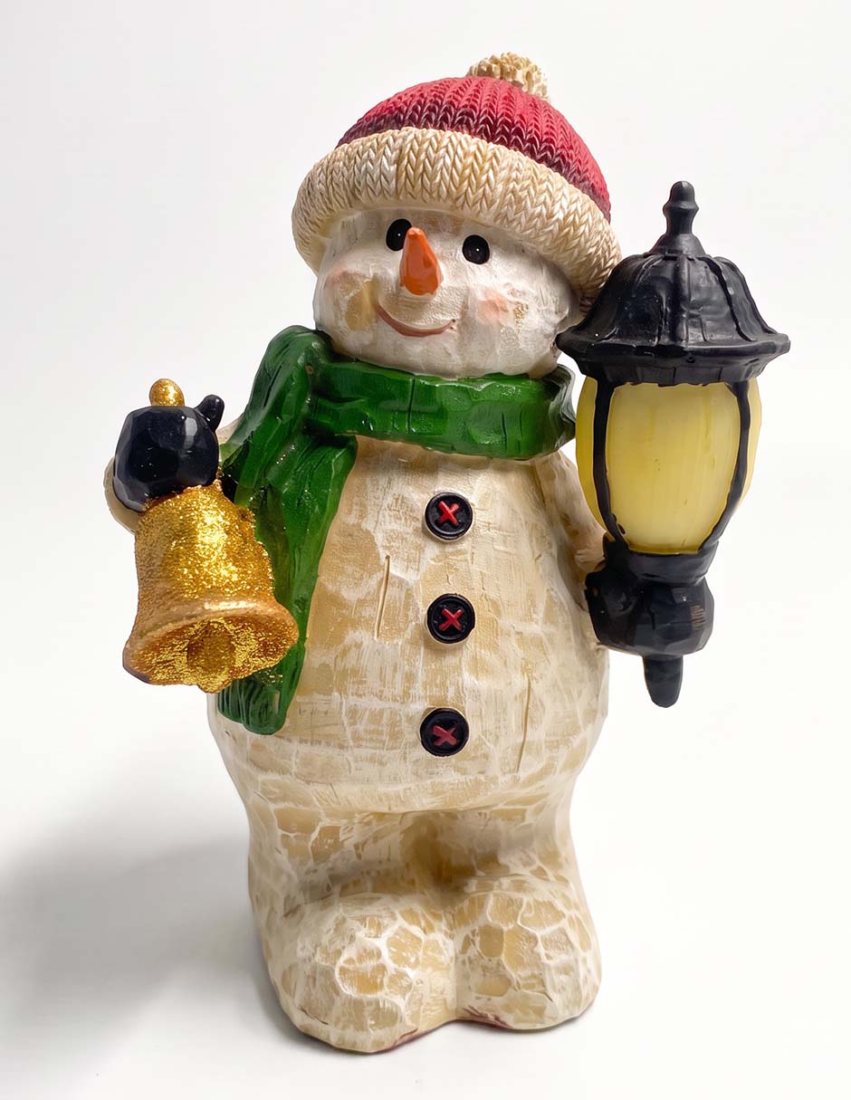 Figura decorativa navideña de snowman