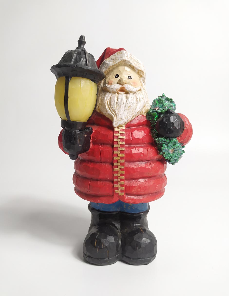 Figura decorativa navideña de santa claus 1