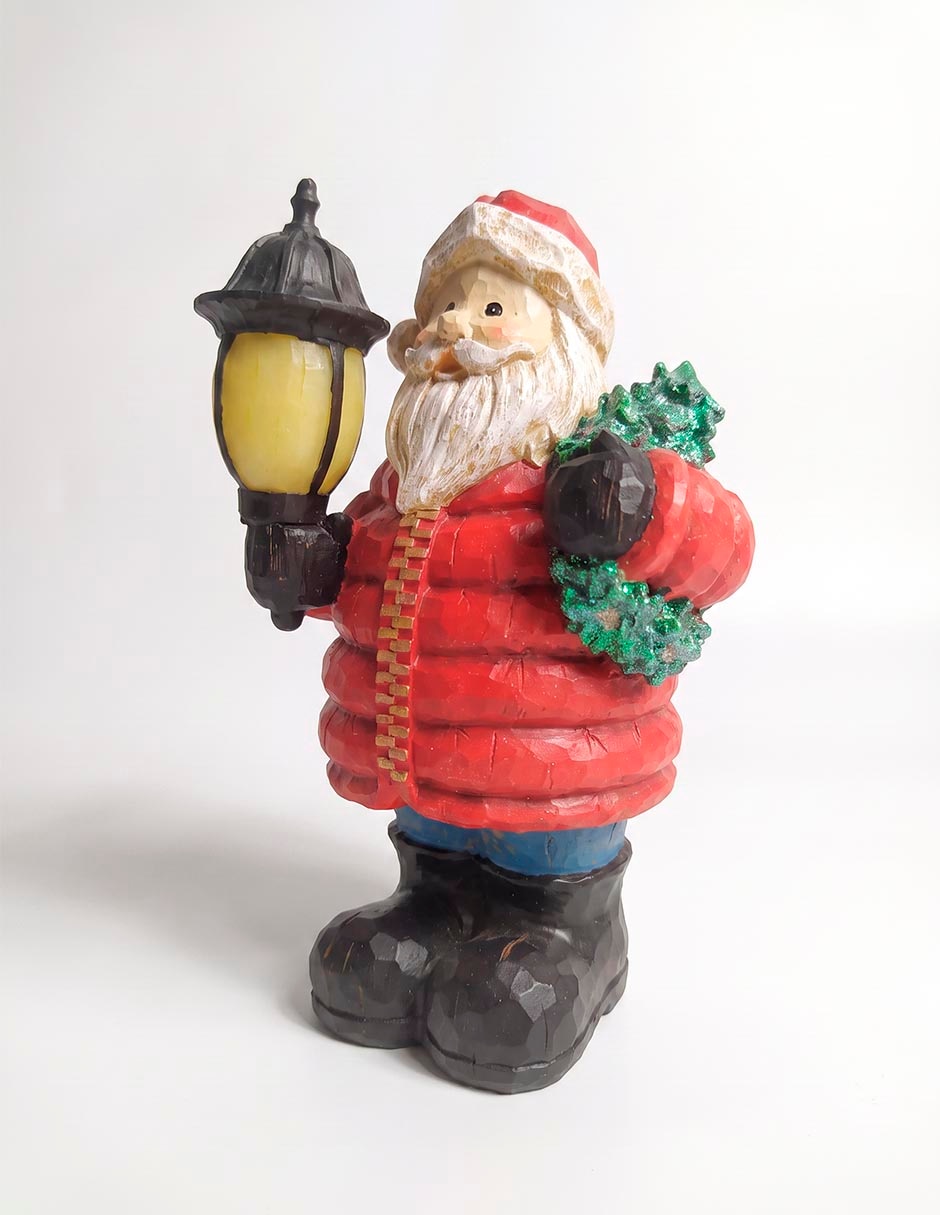 Figura decorativa navideña de santa claus 3