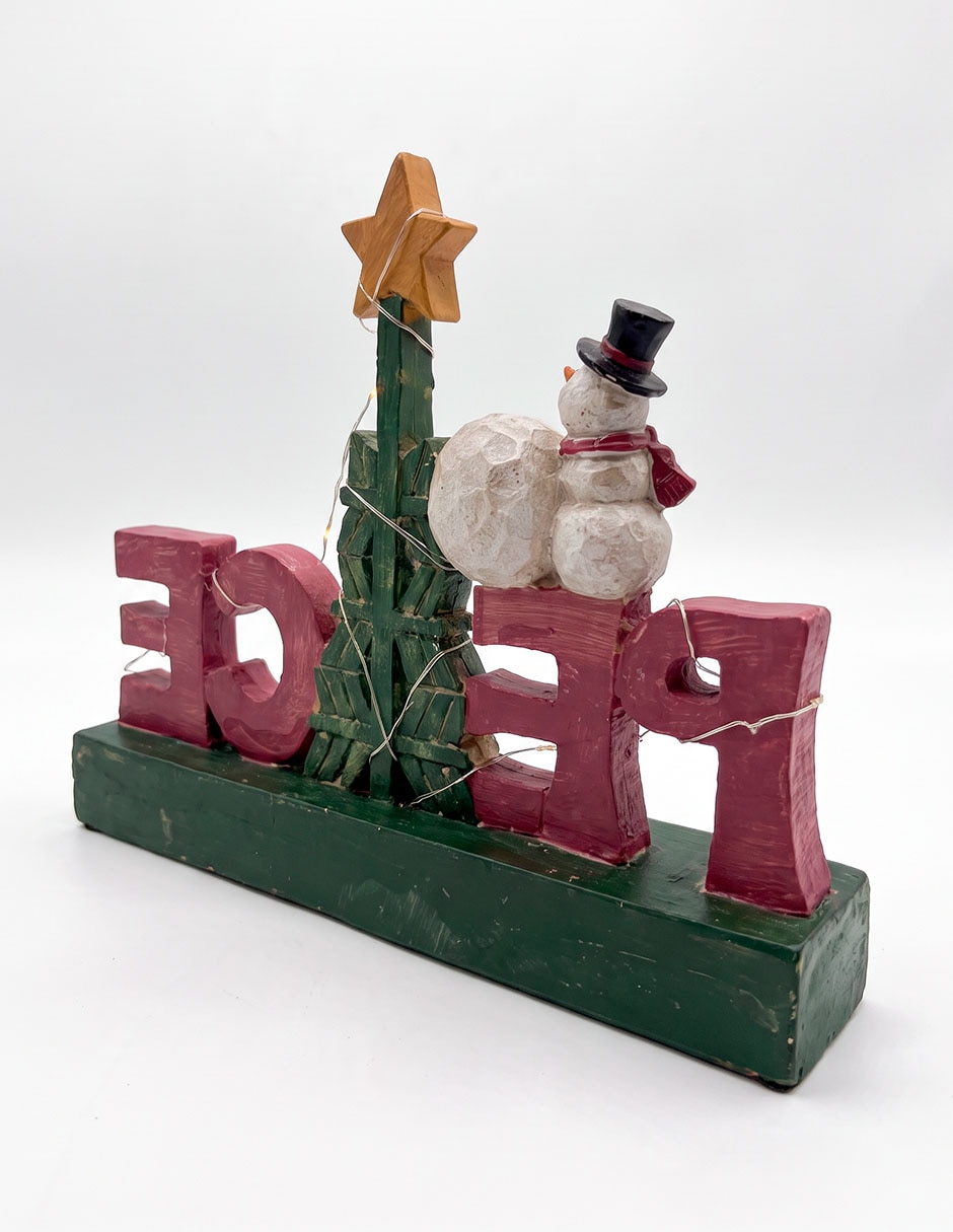 Figura decorativa de letrero