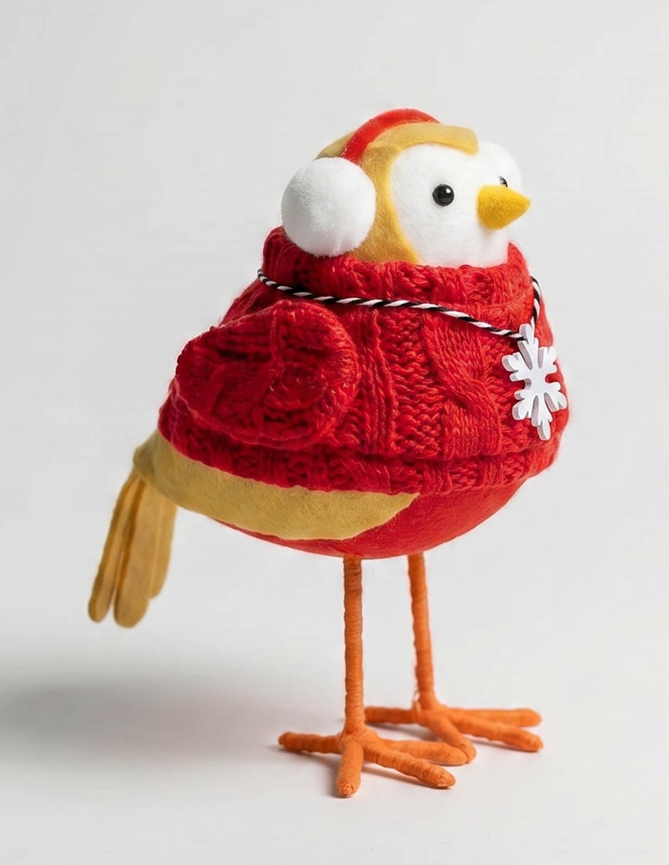 Figura decorativa de pájaro