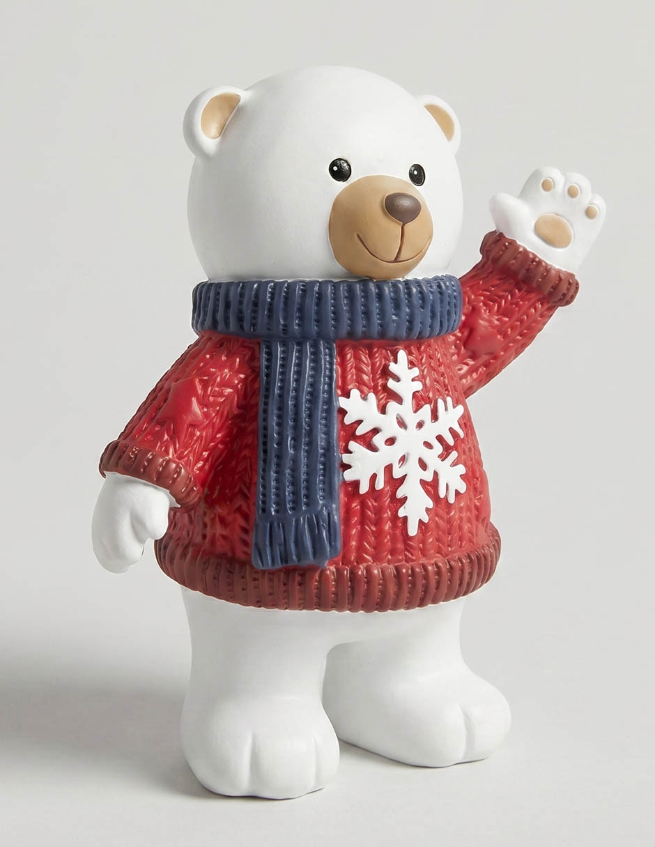 Figura decorativa navideña de oso