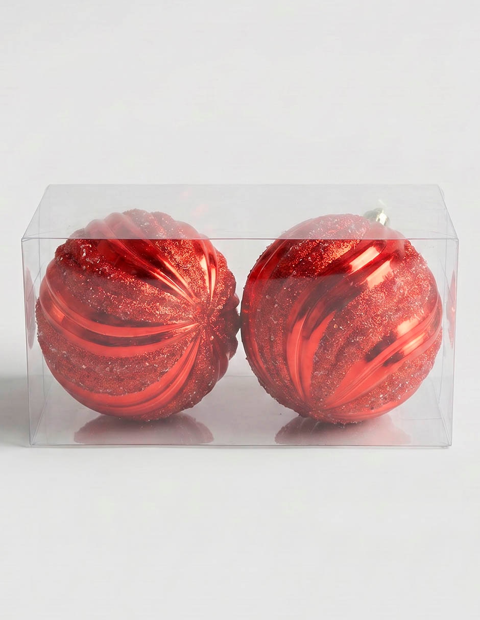 Set de esfera navideña con 2 piezas