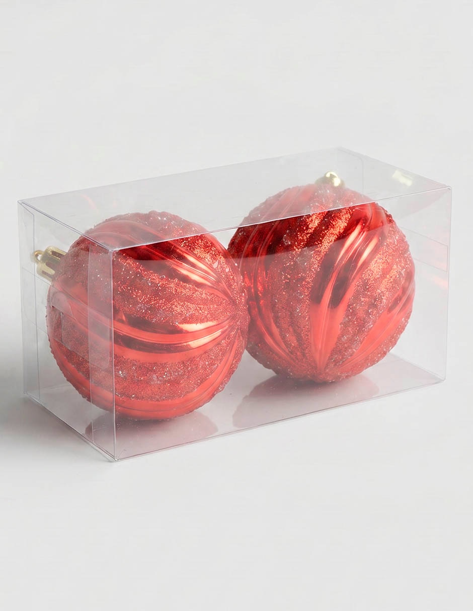 Set de esfera navideña con 2 piezas 2