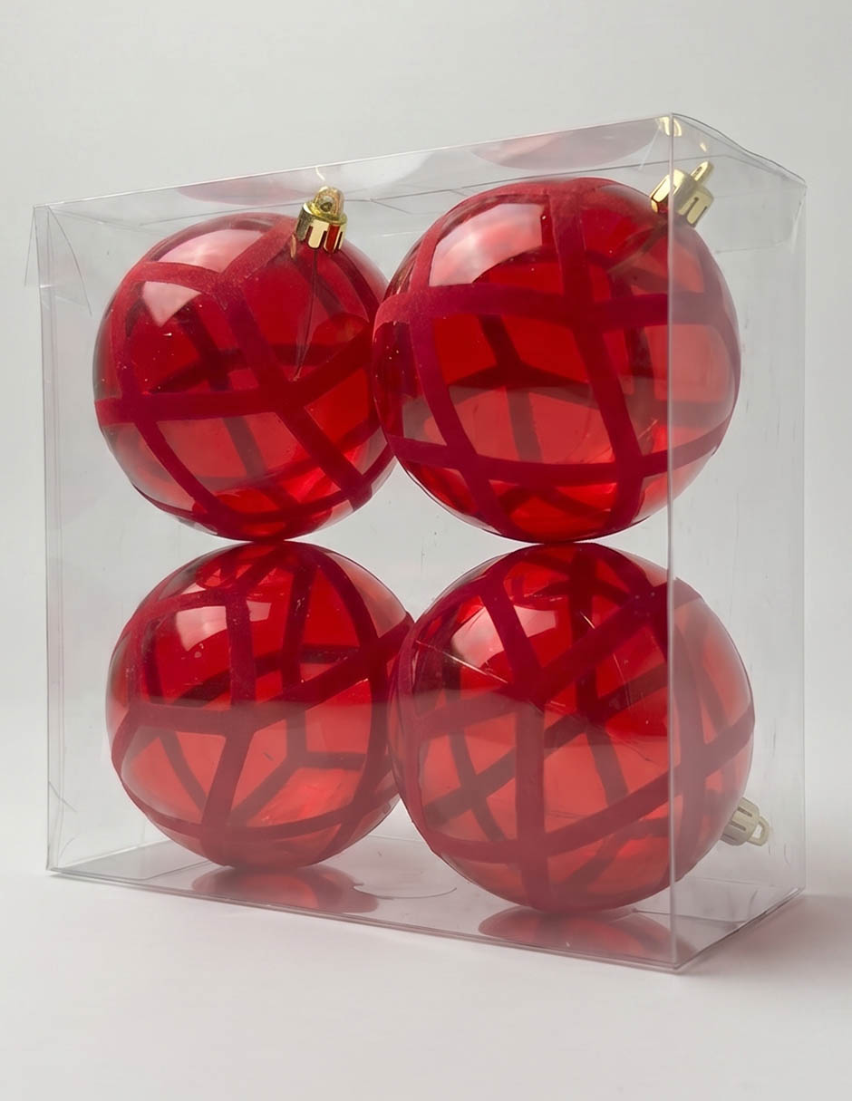 Set de esfera navideña con 4 piezas 2