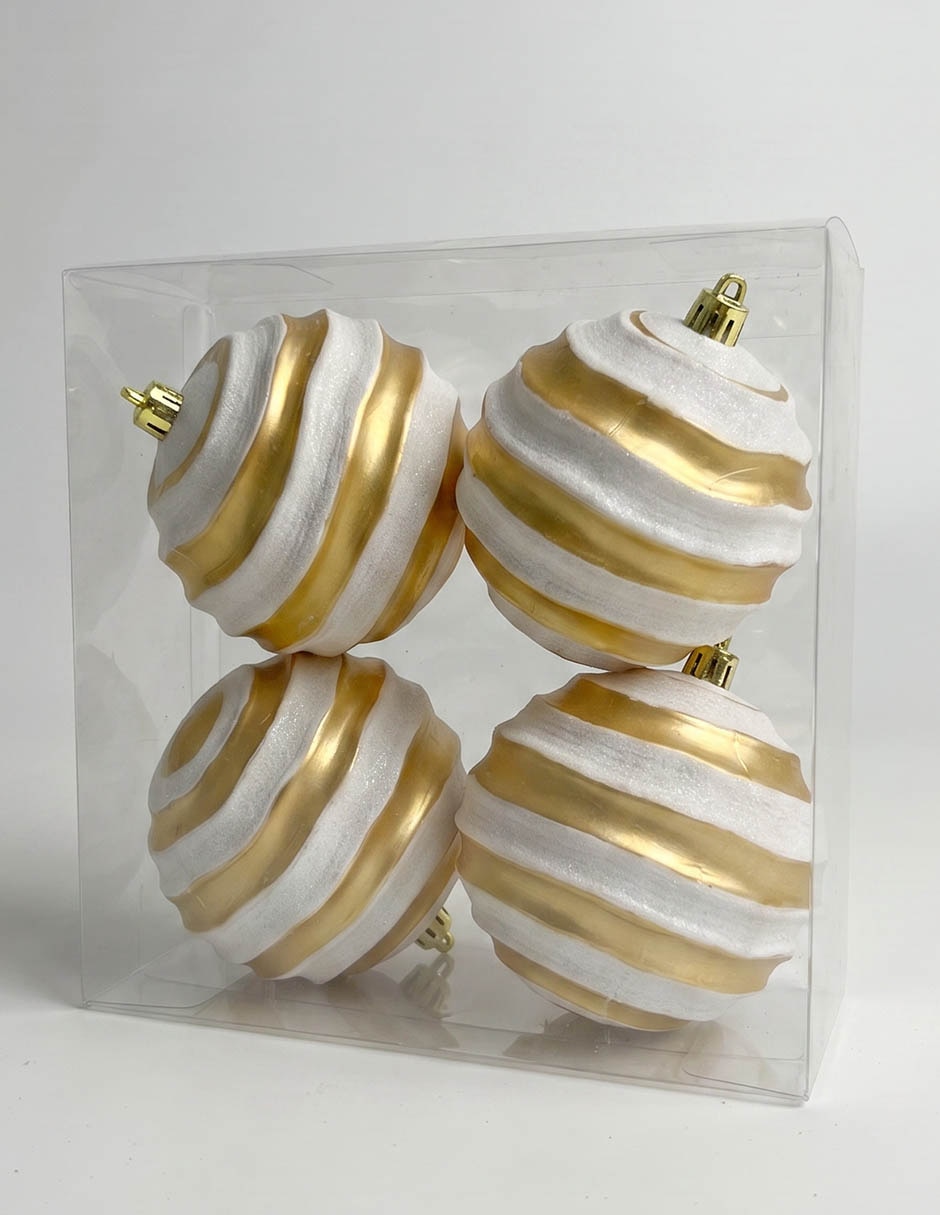 Set esfera navideña metallic con 4 piezas Set esfera navideña metallic con 4 piezas