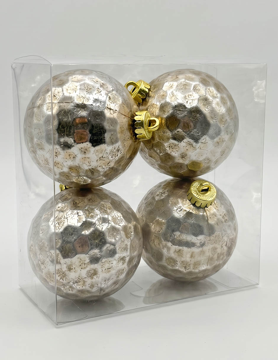 Set esfera navideña metallic con 4 piezas 1