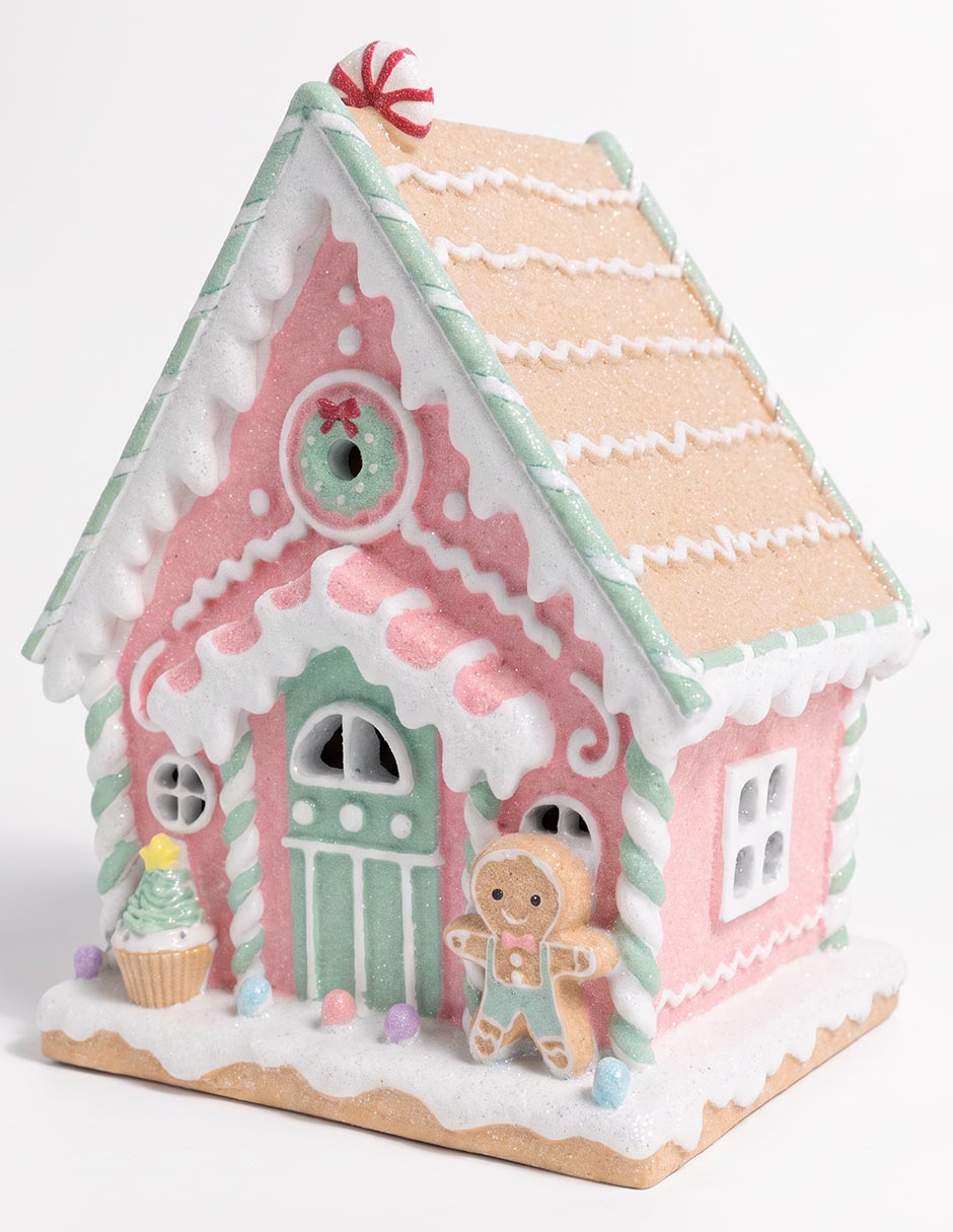 Figura decorativa navideña de casa