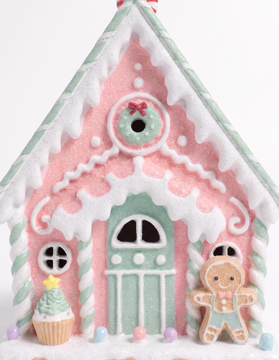 Figura decorativa navideña de casa