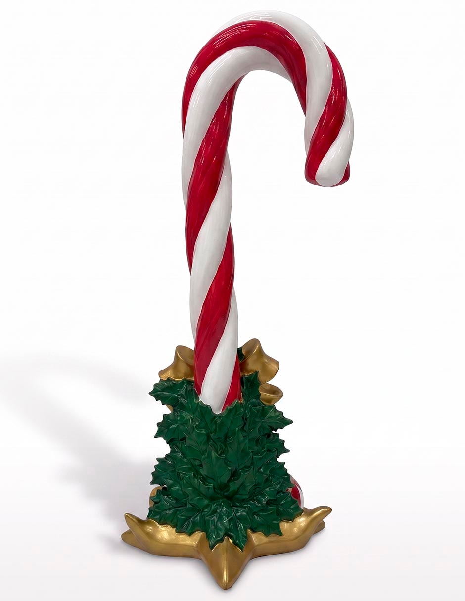 Figura decorativa navideña de bastón
