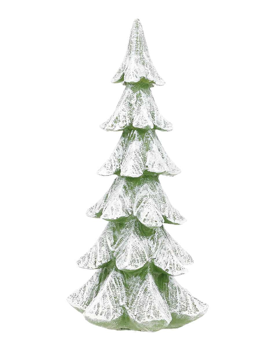 Figura decorativa navideña de árbol navidad Haus de resina 3