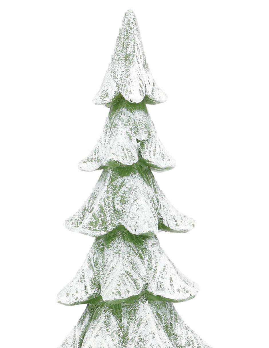 Figura decorativa navideña de árbol navidad Haus de resina 4