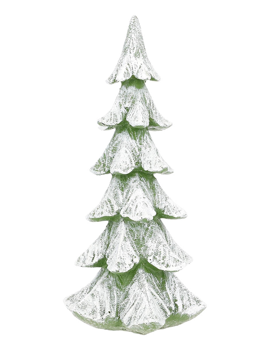 Figura decorativa navideña de árbol navidad Haus de resina 1