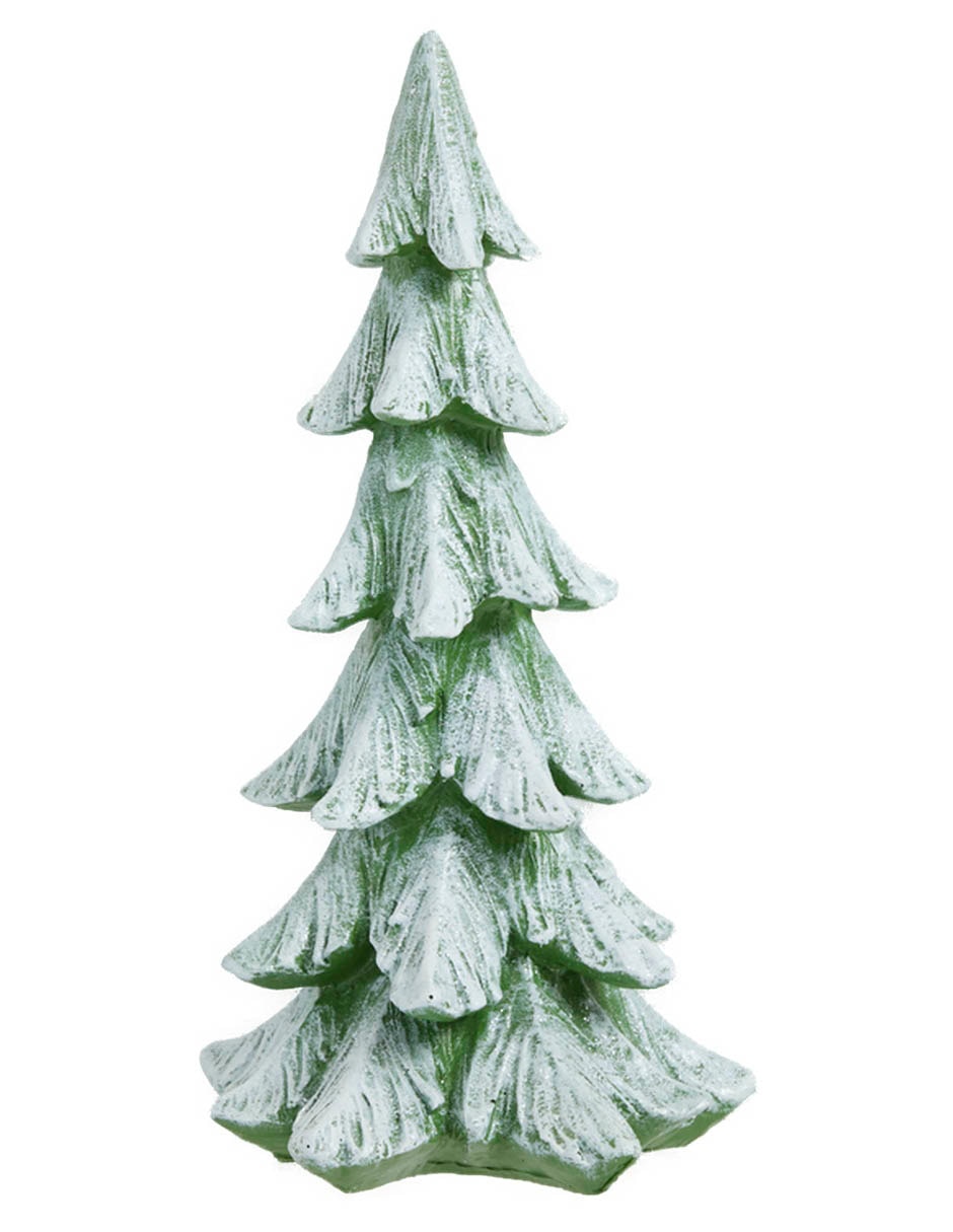 Figura decorativa navideña de pino de resina 1