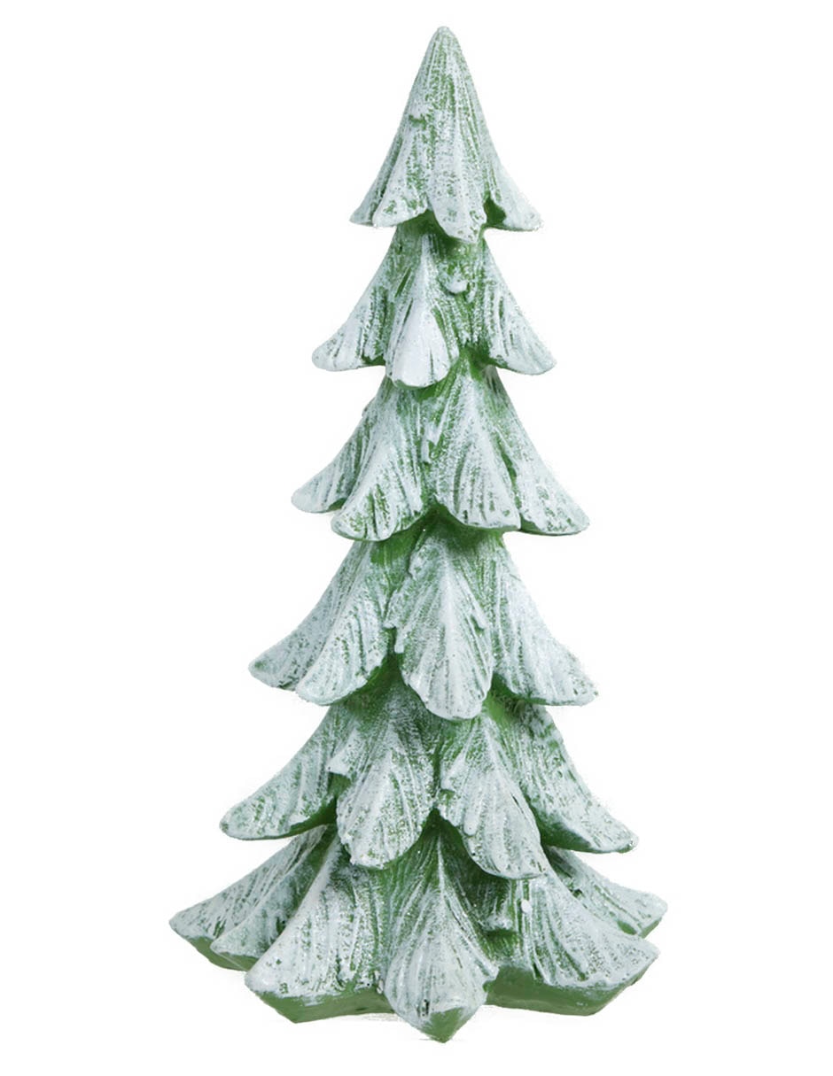 Figura decorativa navideña de pino de resina 3