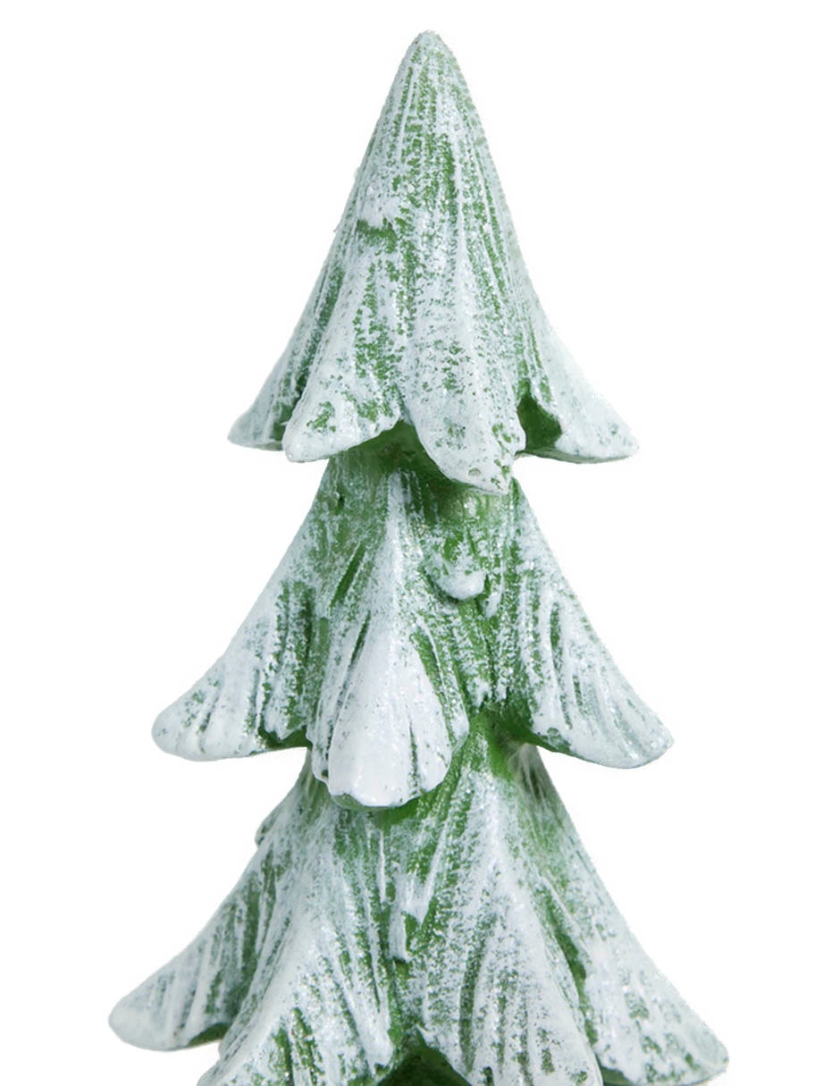 Figura decorativa navideña de pino de resina 4