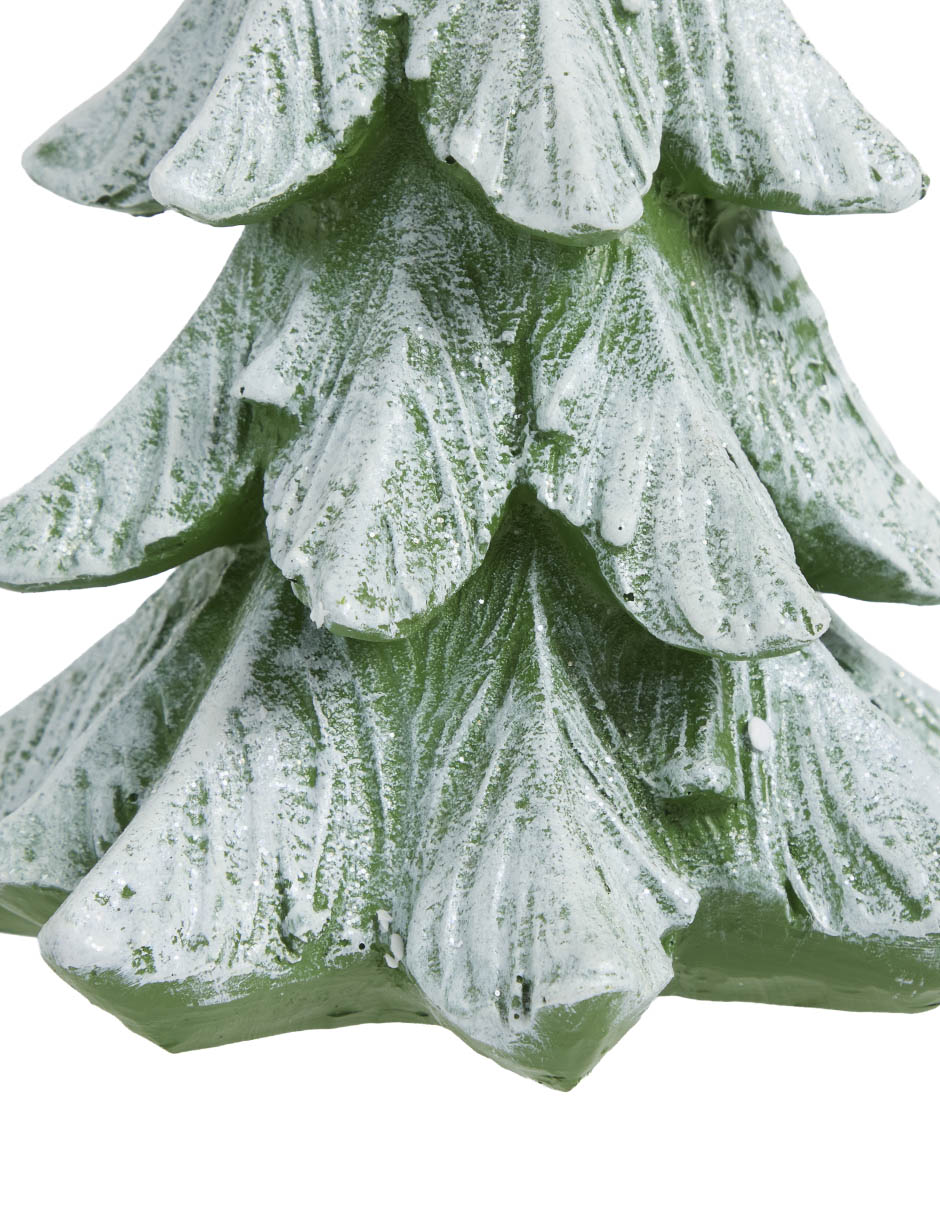 Figura decorativa navideña de pino de resina 5