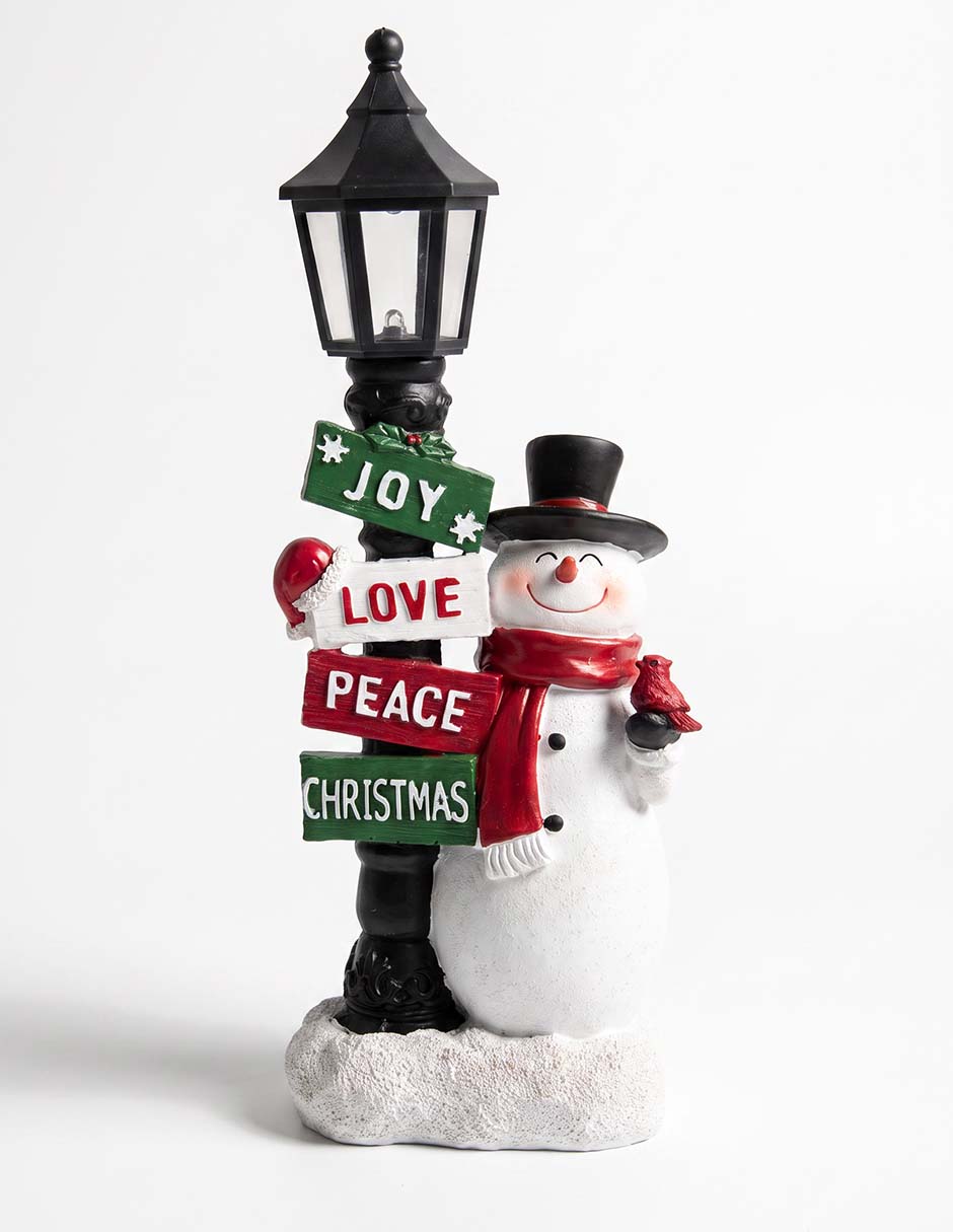 Figura decorativa navideña de snowman
