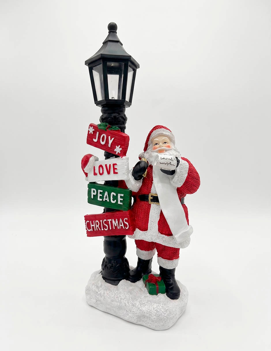 Figura decorativa navideña de santa claus