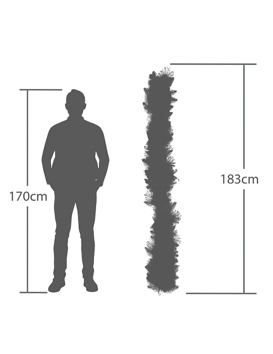 Guirnalda con piñas 183 cm 4