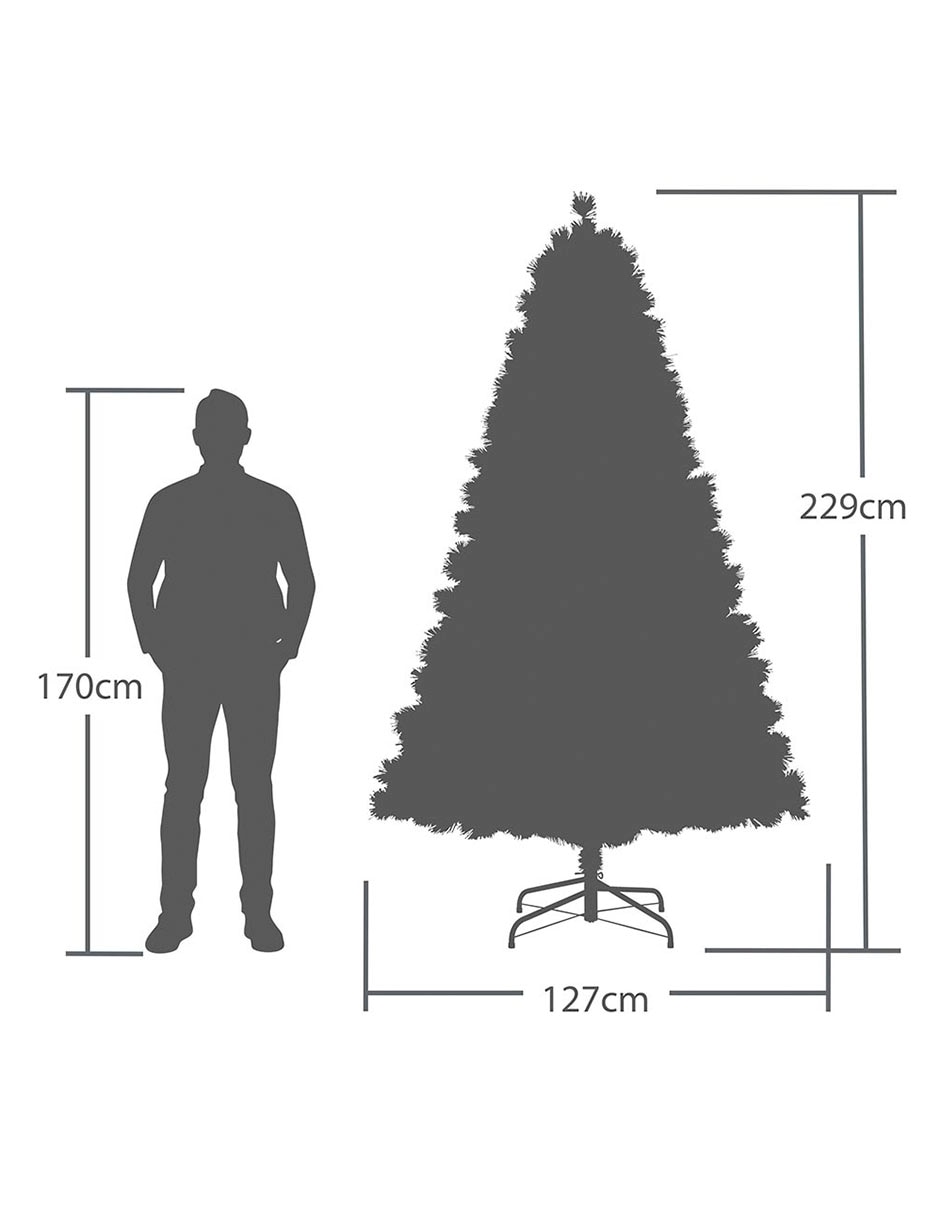 Árbol de navidad 430 luces 7