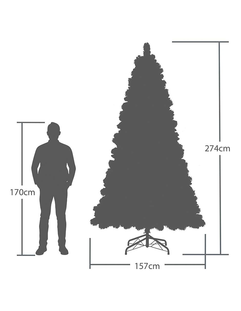Árbol de navidad con 600 luces 7