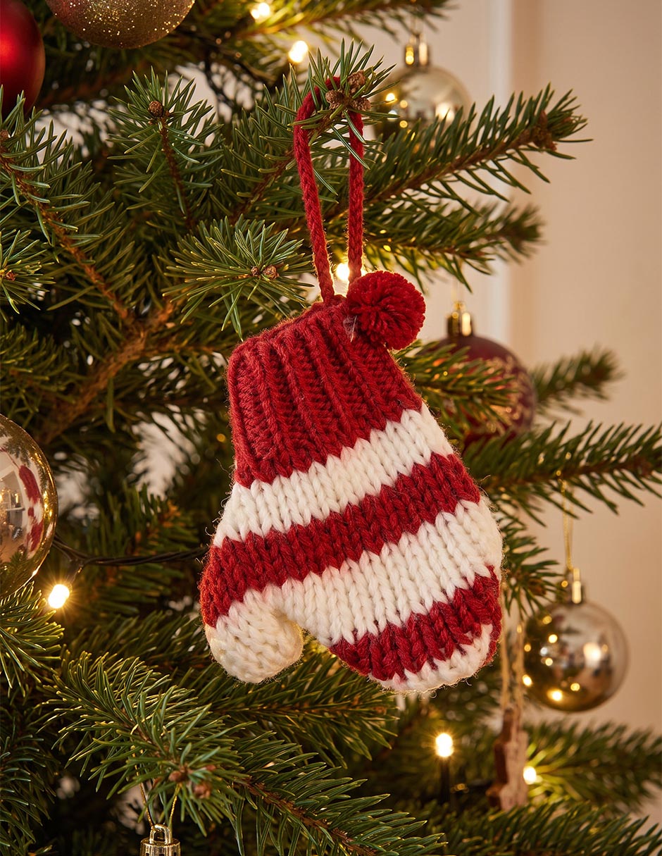 Ornamento navideño de guante 2