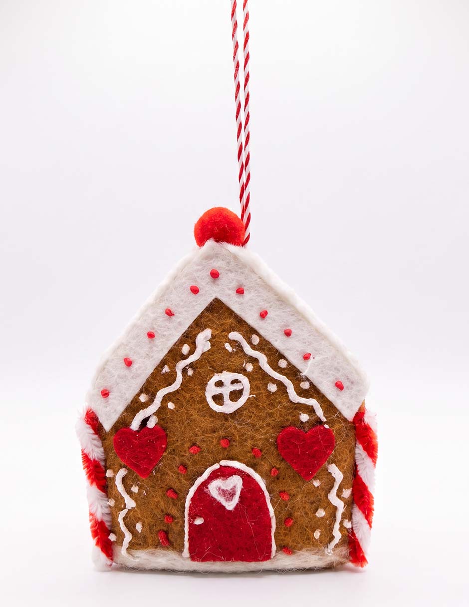Ornamento navideño casa de jengibre 1