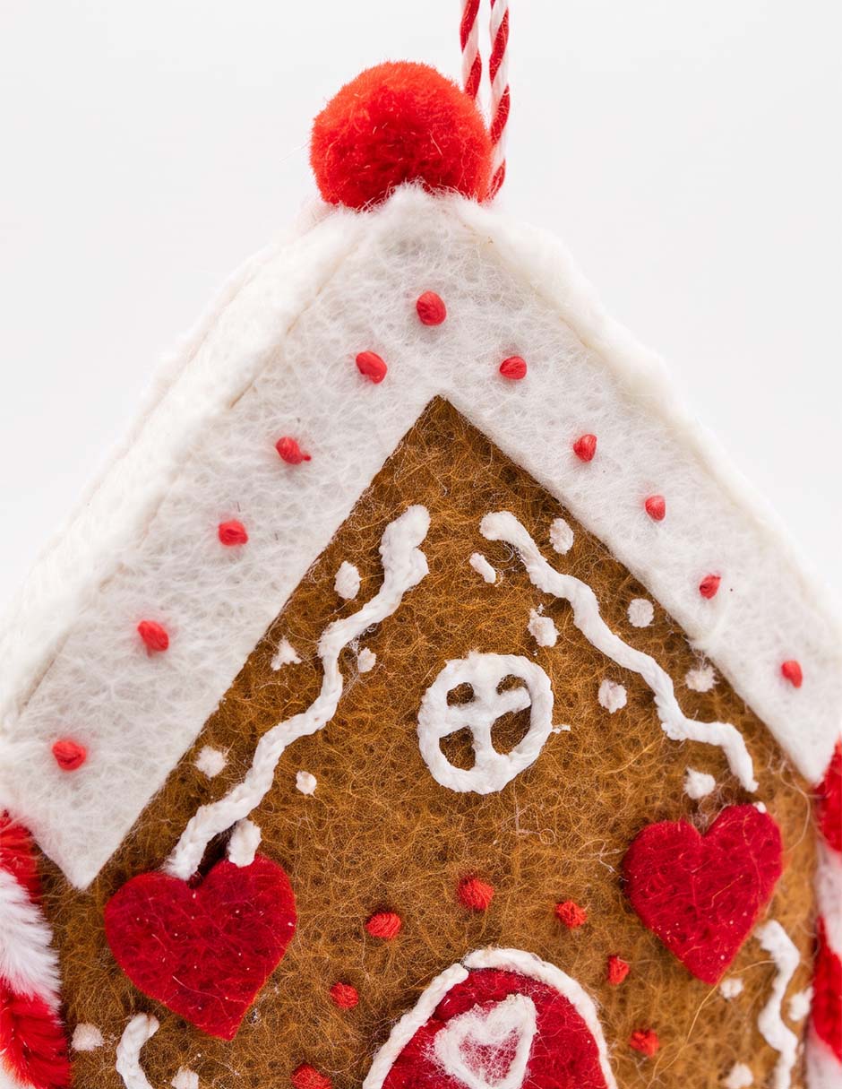 Ornamento navideño casa de jengibre 4